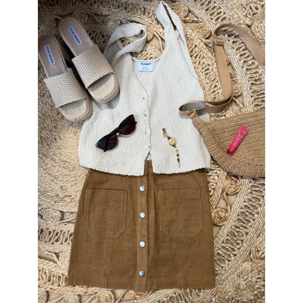 Brown Mini Skirt‎